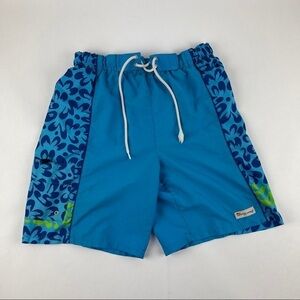 Down Under Swim Trunks Boys Medium 10-12 Blue